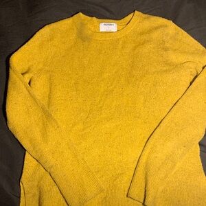 Old Navy Women's Yellow Crew Neck Sweater